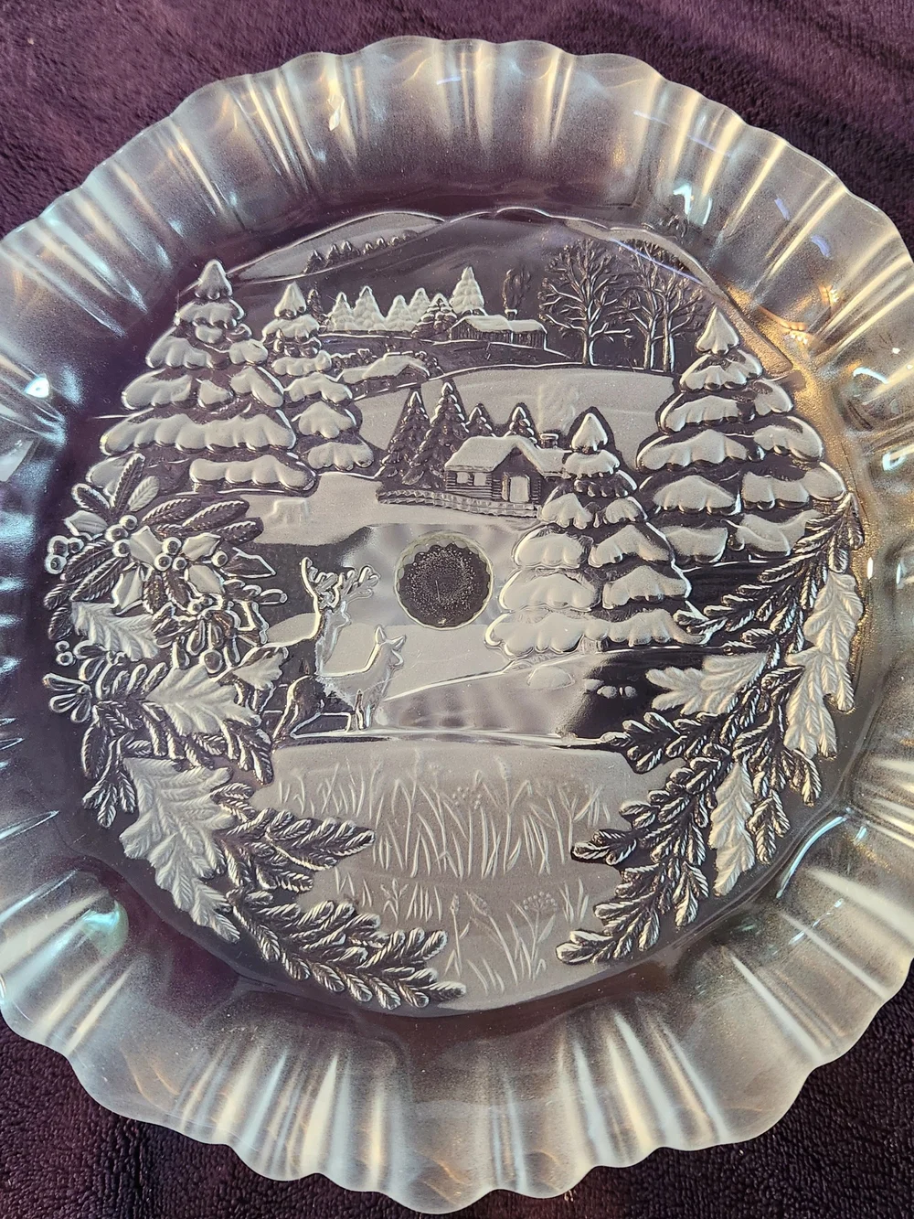 Mikasa Winter Dreams Bon Bon Plate. Vintage, produced from 2001 to 2006
